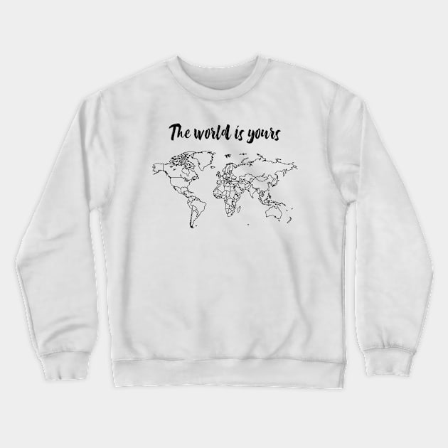 World map Crewneck Sweatshirt by timohouse